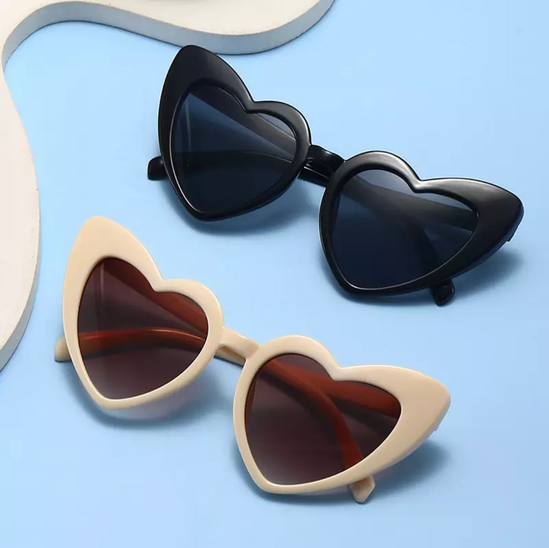 Love Heart Black Sunglasses