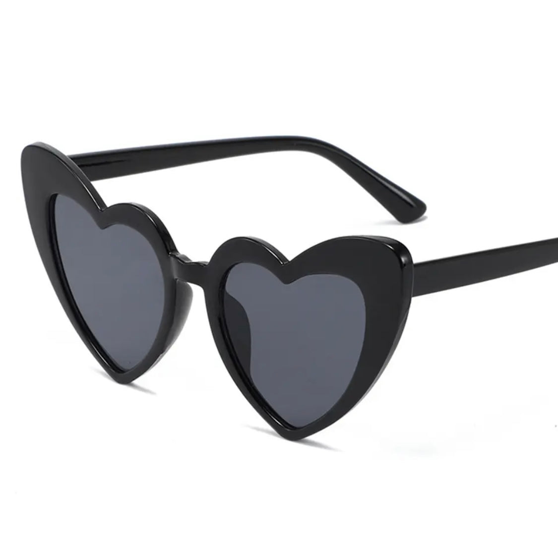 Love Heart Black Sunglasses