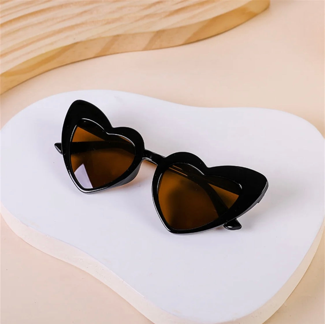 Love Heart Black Sunglasses