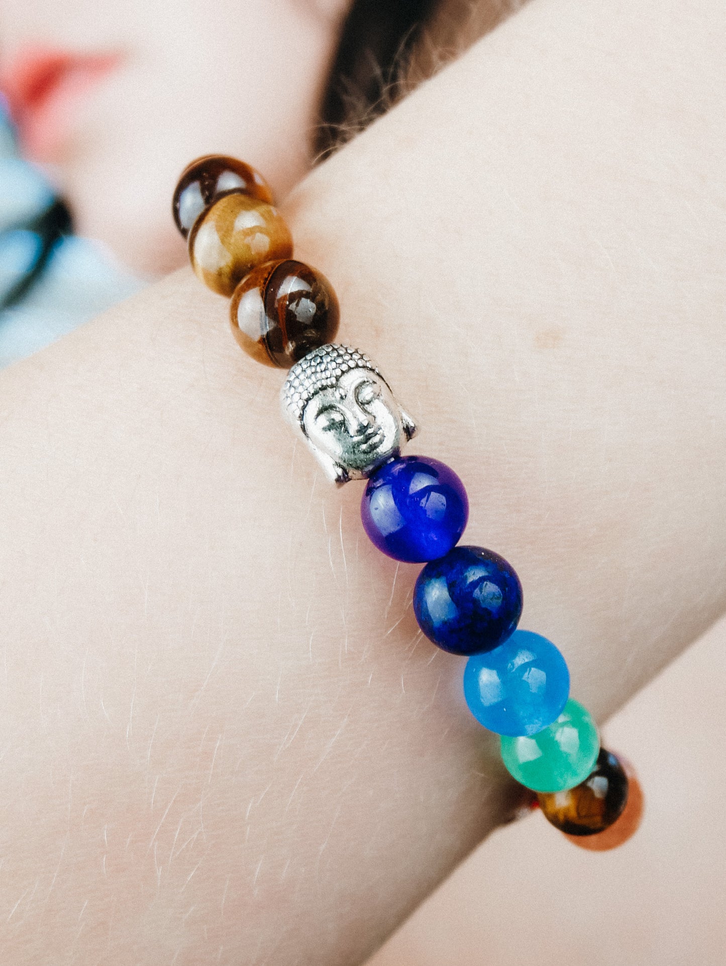 Tigers eye Buddha bracelet