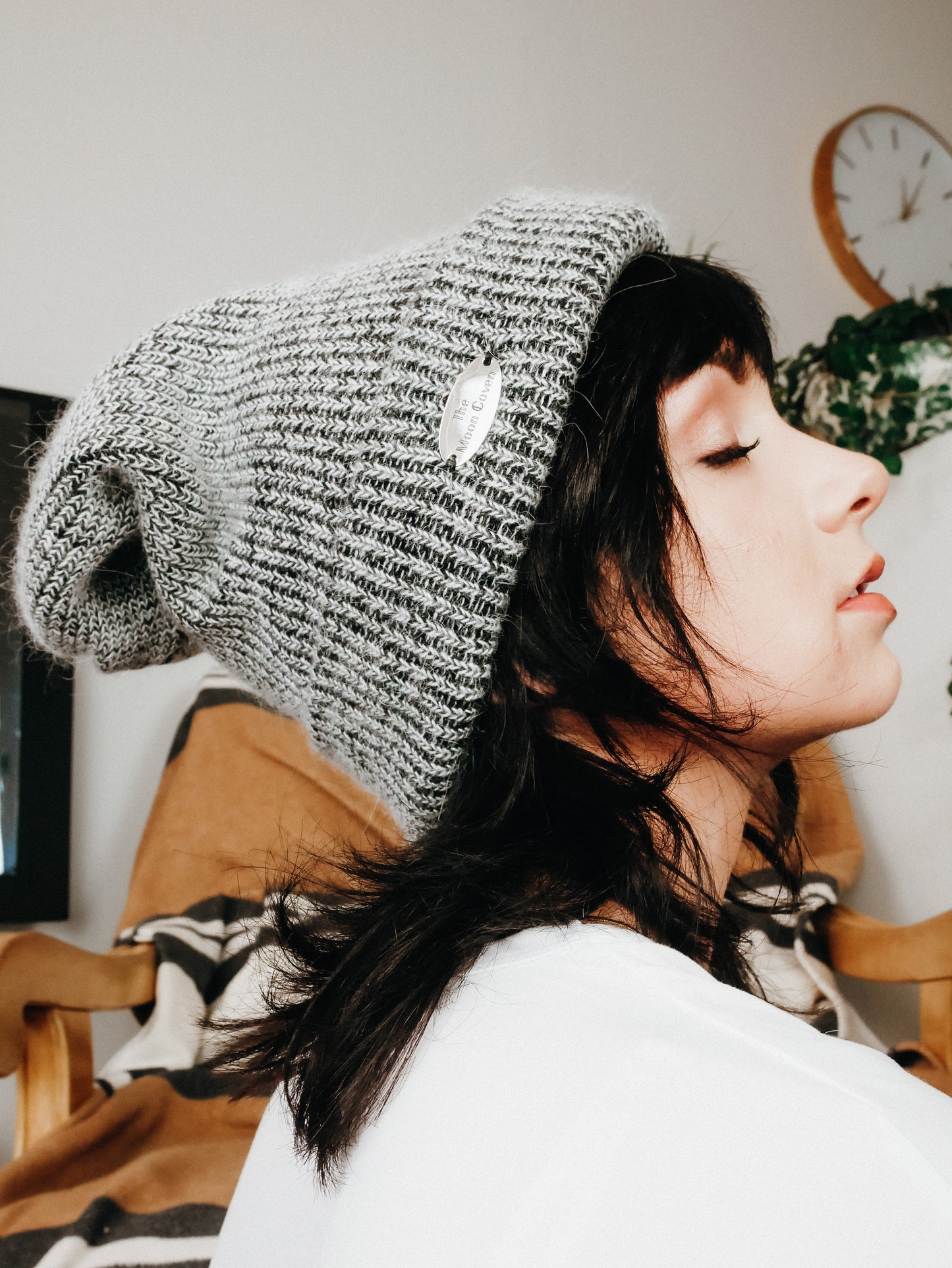 The Green Moon Coven cashmere beanie wool hat