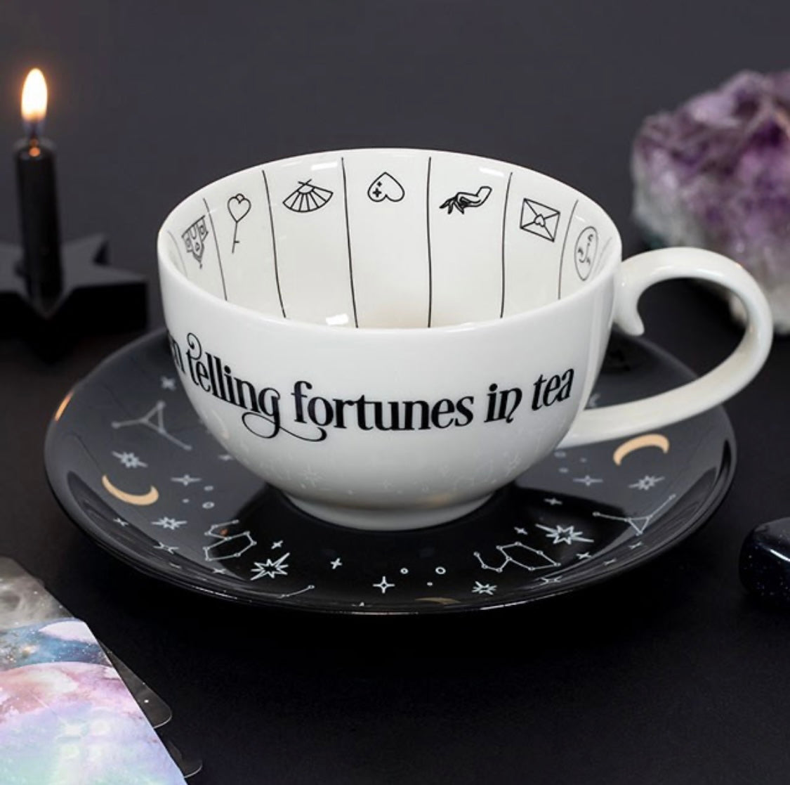 Fortune tellers tea cup