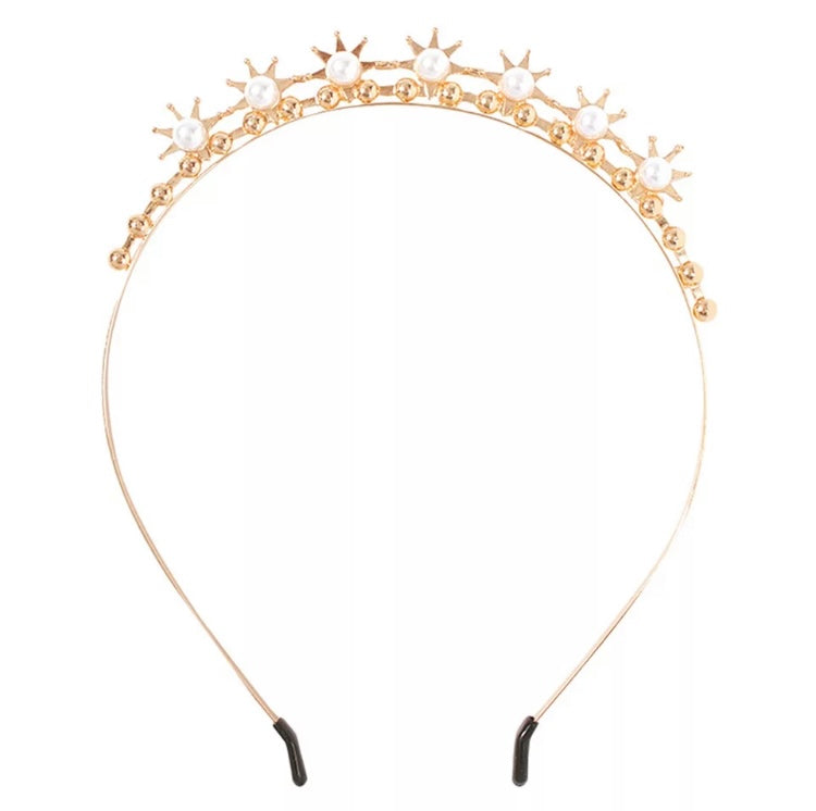 Gold Sun Pearl headband