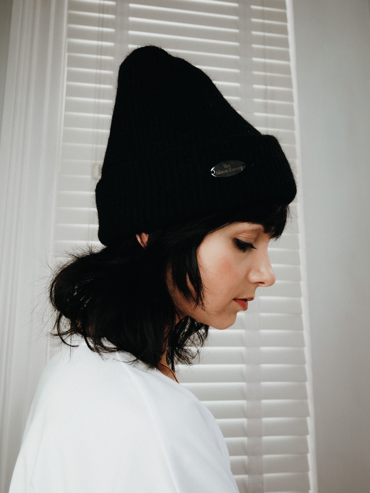 The Green Moon Coven cashmere beanie wool hat