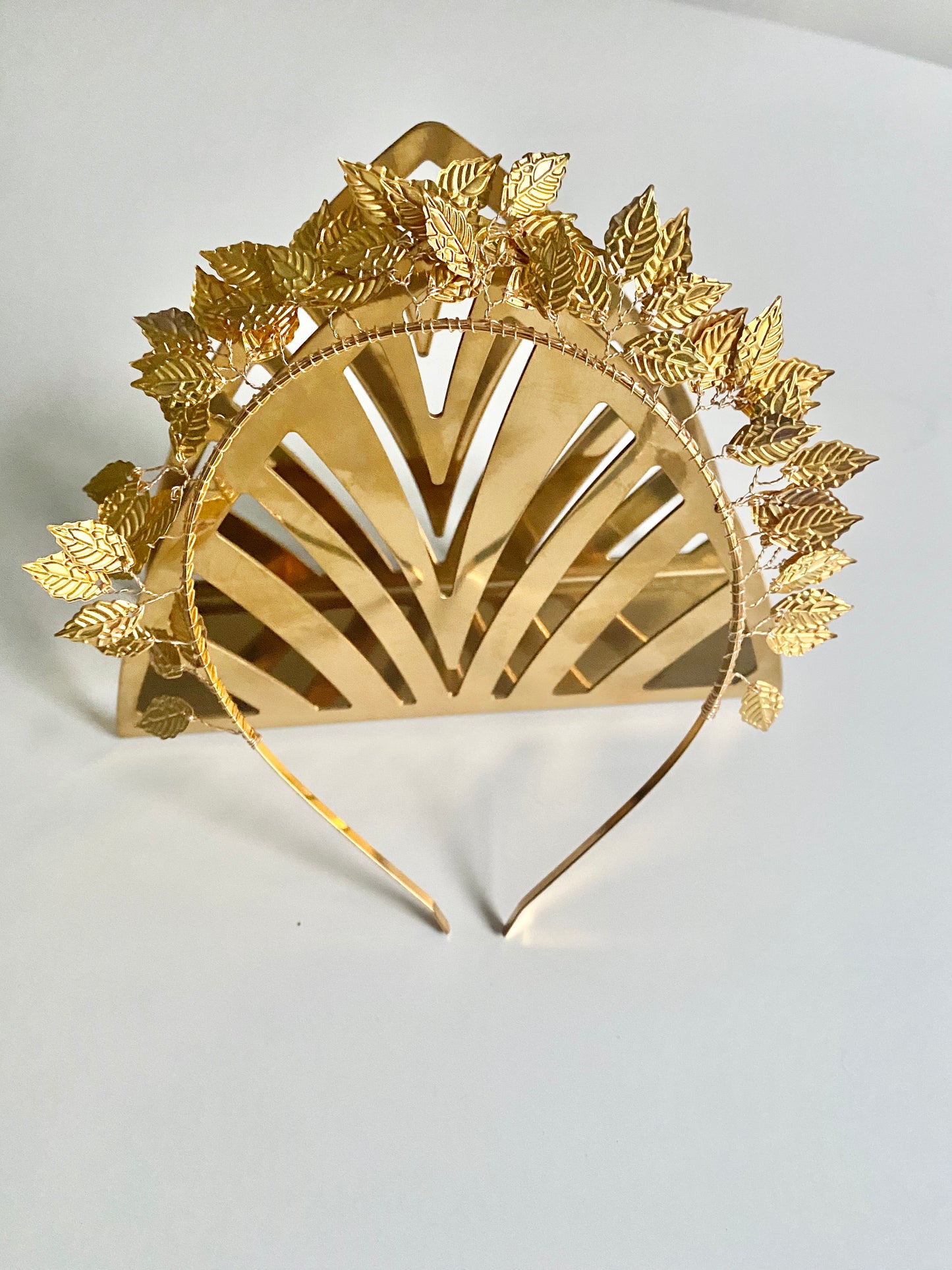 Gold leaf headband