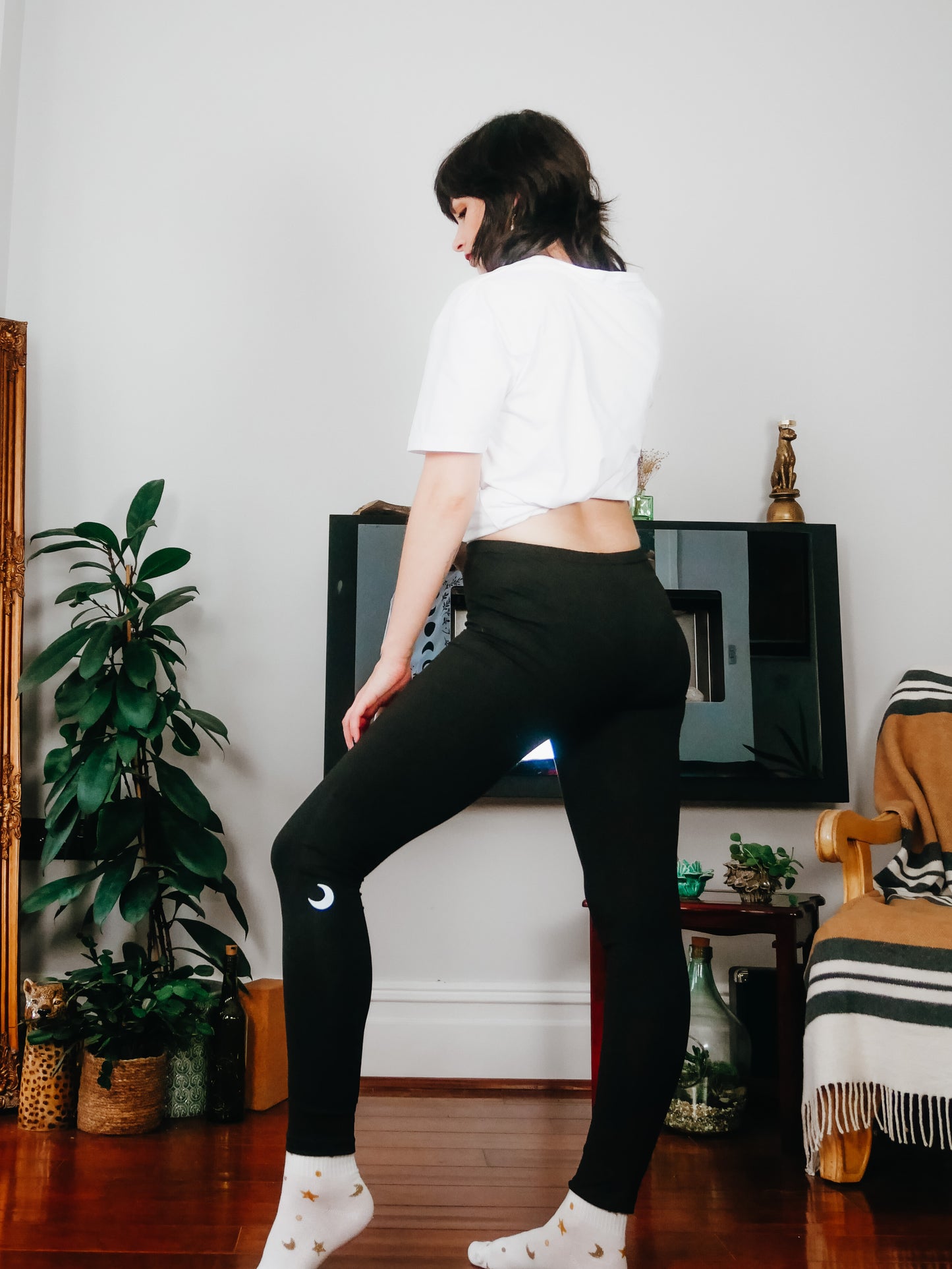 Black moon leggings